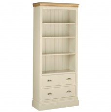 Lundy Painted Large 6' Bookcase + Drawers